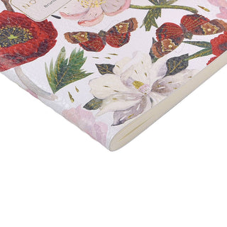 Vegan Leather Notebook - Peonies - Shop Rust & Ruffles