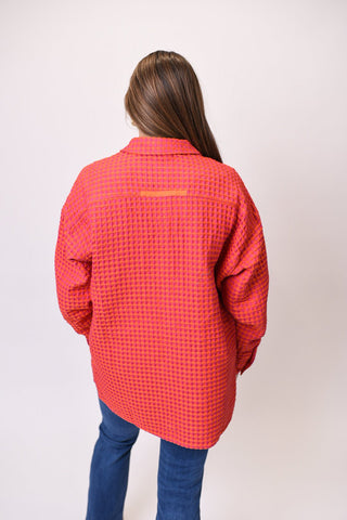 Very Best Waffle Knit Shacket - Shop Rust & Ruffles