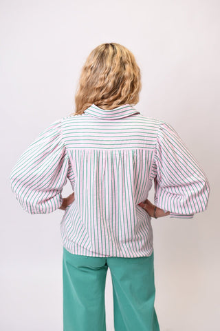 Vineyard Stripe Blouse - Shop Rust & Ruffles