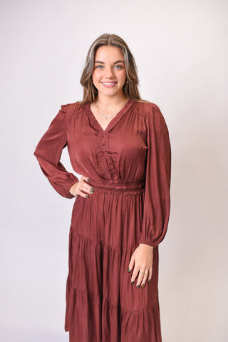 Vino Romance Tiered Dress - Shop Rust & Ruffles
