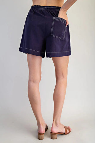 Warm Days Navy Shorts - Shop Rust & Ruffles