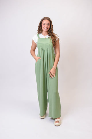 Warm Nights Jumpsuit in Green - Shop Rust & Ruffles
