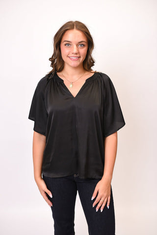 Warm Spell Blouse in Black - Shop Rust & Ruffles