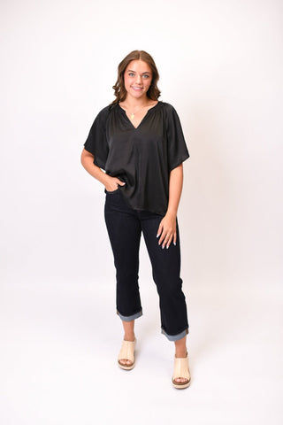 Warm Spell Blouse in Black - Shop Rust & Ruffles