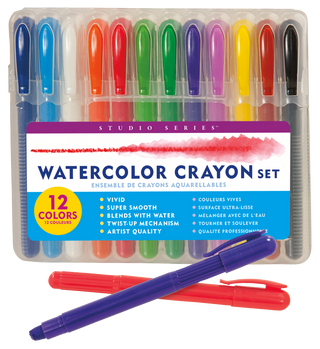 Watercolor Crayon - Set of 12 - Shop Rust & Ruffles