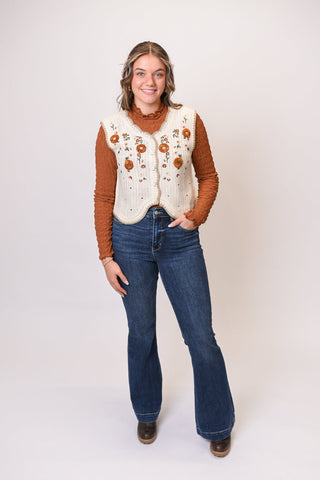 Weaved In Whimsy Sweater Vest - Shop Rust & Ruffles