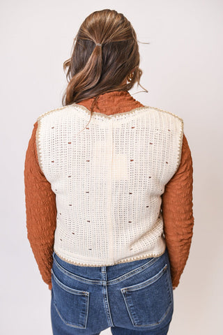 Weaved In Whimsy Sweater Vest - Shop Rust & Ruffles