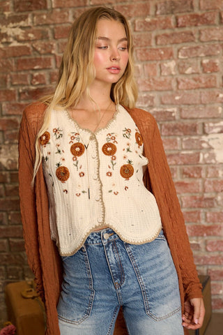 Weaved In Whimsy Sweater Vest - Shop Rust & Ruffles