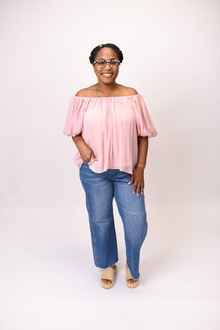 Weekend Breeze Blouse in Pink - Shop Rust & Ruffles