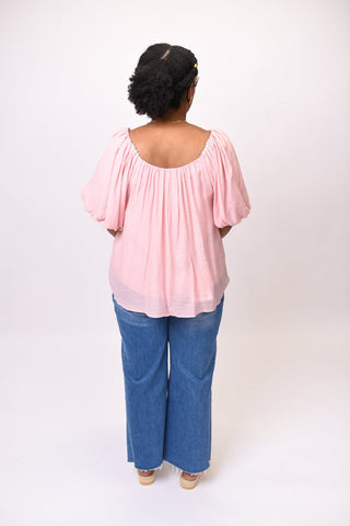Weekend Breeze Blouse in Pink - Shop Rust & Ruffles