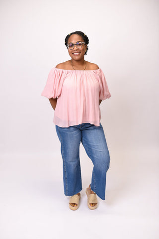 Weekend Breeze Blouse in Pink - Shop Rust & Ruffles