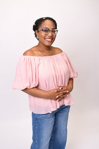 Weekend Breeze Blouse in Pink - Shop Rust & Ruffles