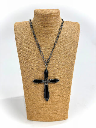Whimsy & Relic Black Cross Necklace - Shop Rust & Ruffles