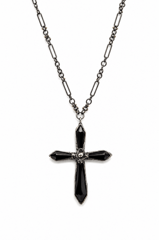 Whimsy & Relic Black Cross Necklace - Shop Rust & Ruffles