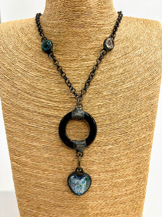 Whimsy & Relic Circle and Heart Necklace - Shop Rust & Ruffles