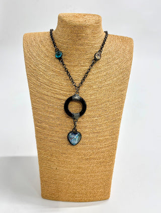 Whimsy & Relic Circle and Heart Necklace - Shop Rust & Ruffles