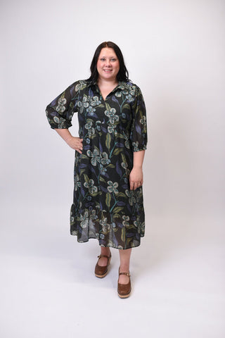 Wild Bloom Midi Dress in Curvy - Shop Rust & Ruffles