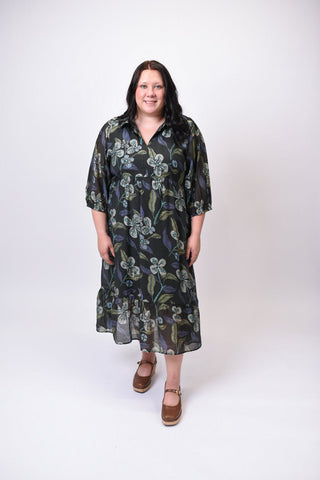 Wild Bloom Midi Dress in Curvy - Shop Rust & Ruffles