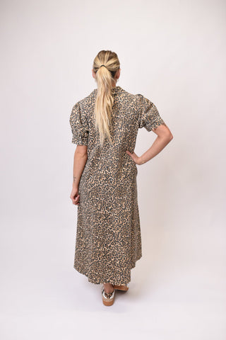 Wild Heart Leopard Midi Dress - Shop Rust & Ruffles
