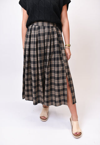 Willow Creek Plaid Midi Skirt - Shop Rust & Ruffles