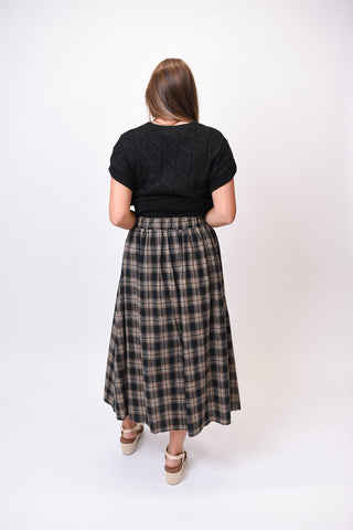 Willow Creek Plaid Midi Skirt - Shop Rust & Ruffles
