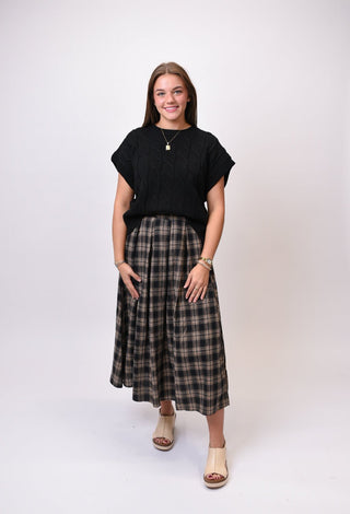 Willow Creek Plaid Midi Skirt - Shop Rust & Ruffles