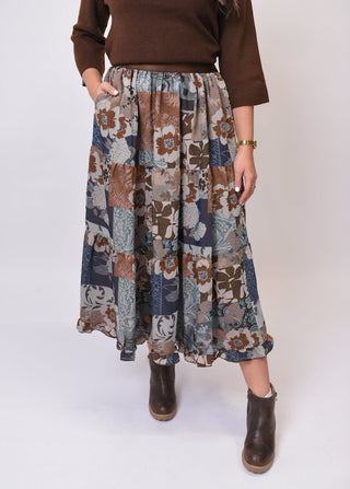 Winding Roads Midi Skirt - Shop Rust & Ruffles