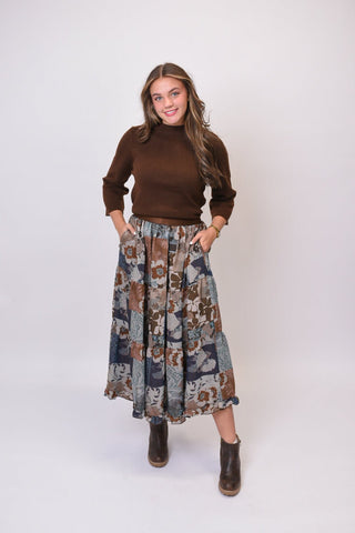 Winding Roads Midi Skirt - Shop Rust & Ruffles