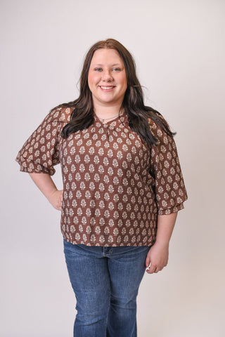Woodland Relic Blouse in Curvy - Shop Rust & Ruffles