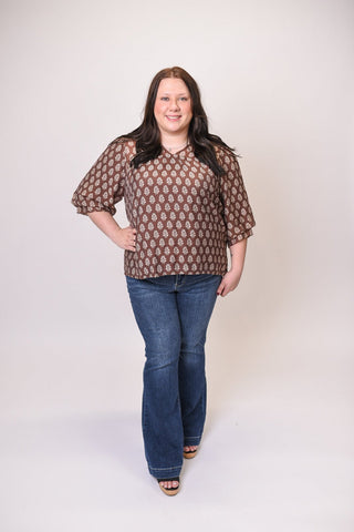 Woodland Relic Blouse in Curvy - Shop Rust & Ruffles