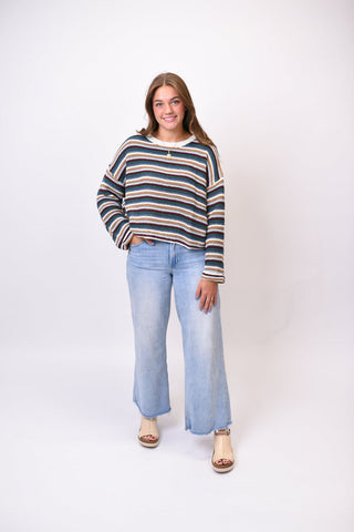 Woven Roots Striped Sweater - Shop Rust & Ruffles