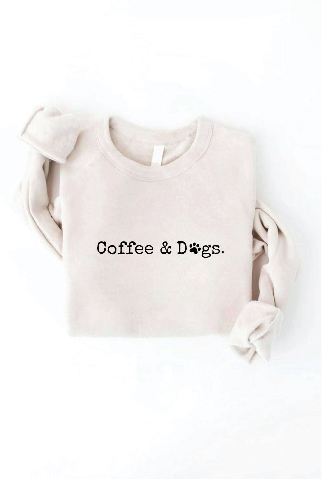 Coffee And Dogs Graphic Sweatshirt