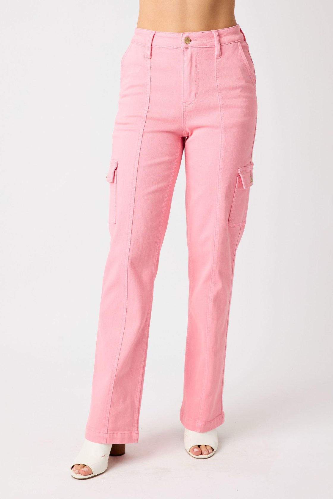 In The Pink Straight Cargo Judy Blue Jeans