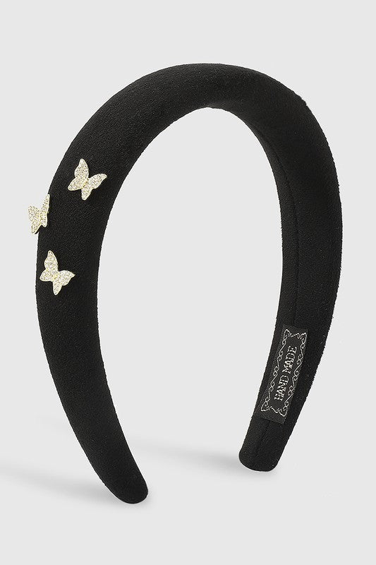Rhinestone Butterflies Headband