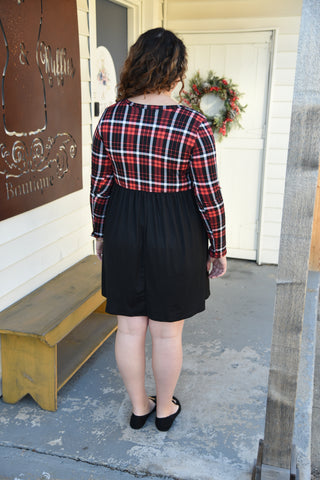 This Christmas Holiday Plaid Dress